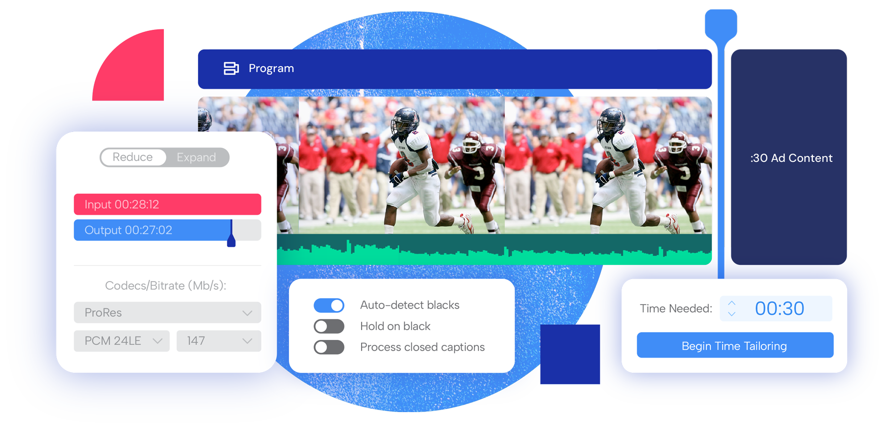 Time Tailor video editing interface